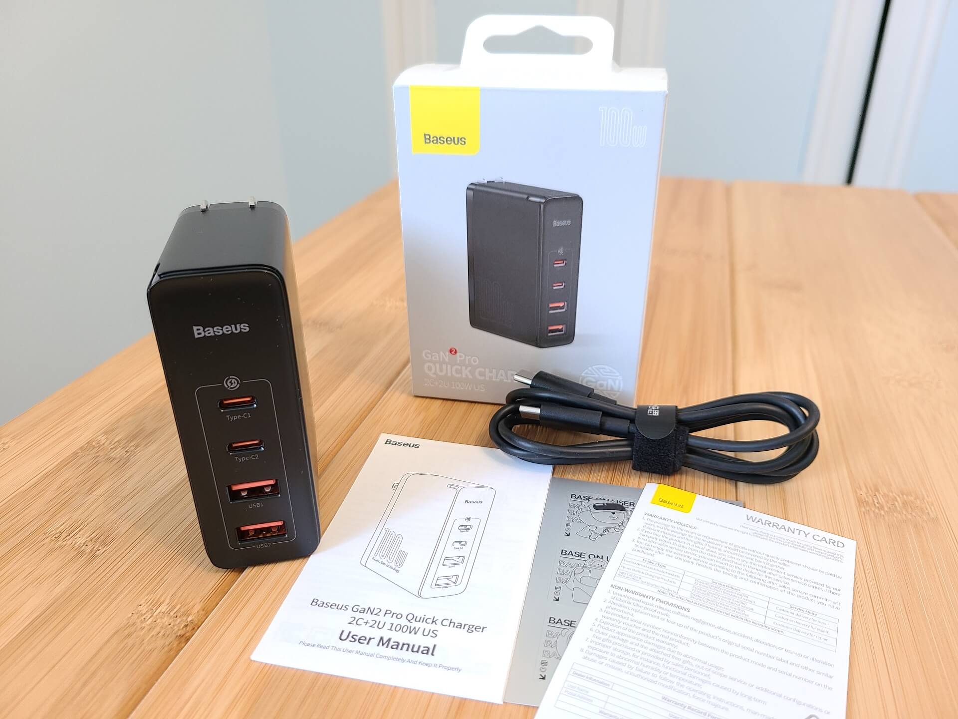 Baseus 100W USB A+C Power Adapter CCGAN100US Review and Test 